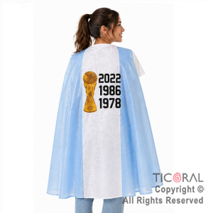 CAPA ARGENTINA FISELINA ADULTO COPA DEL MUNDO CR